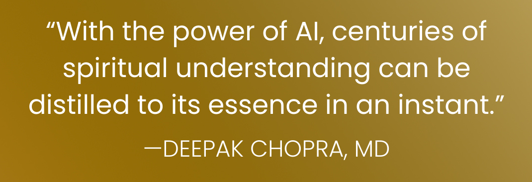 deepak chopra on AI