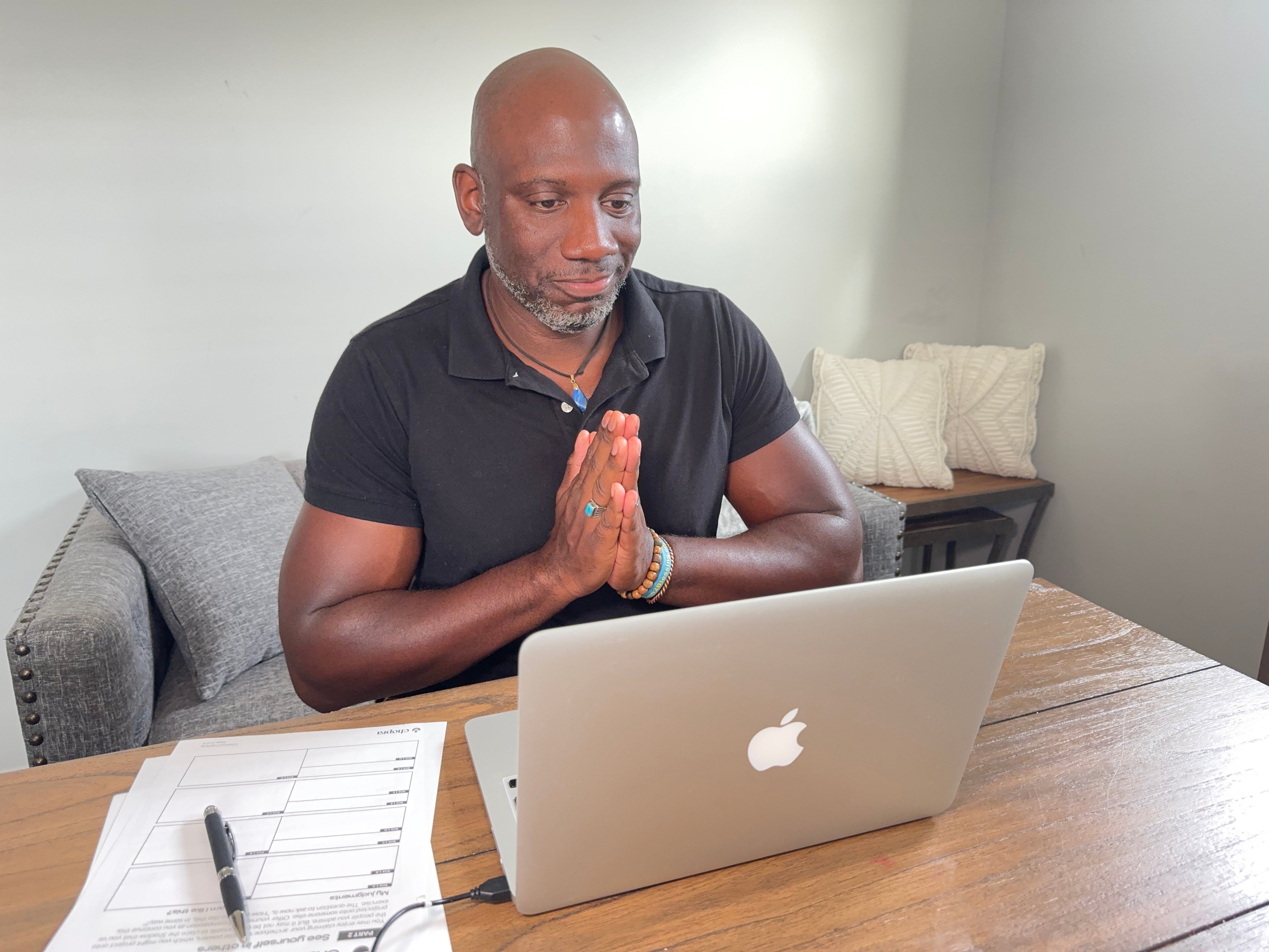 army veteran brandon williams taking the chopra meditation certification